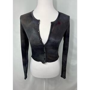 Honey Punch Tie Dye Cropped Knit Sweater
